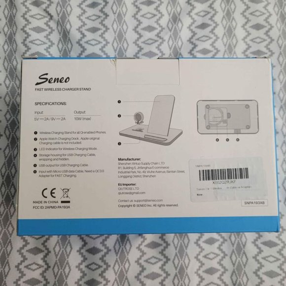 Seneo fast wireless charging stand for Apple iPhone and Apple watches - Picture 2 of 6